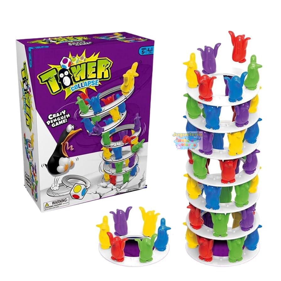 JUEGO DE EQUILIBRIO PINGÜINOS - TOWER COLLAPSE