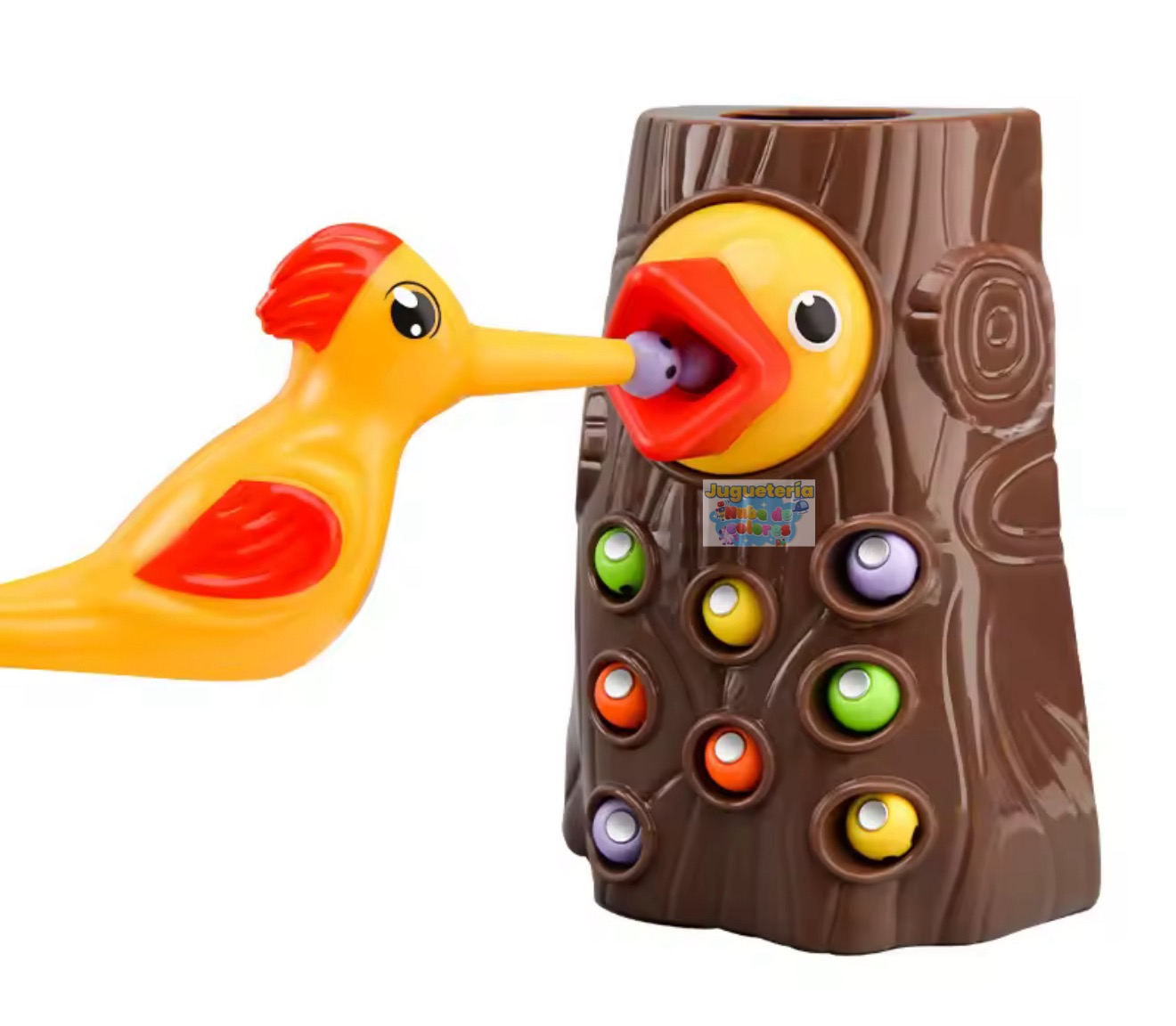 PÁJARO CARPINTERO MAGNÉTICO - JUEGO MONTESSORI