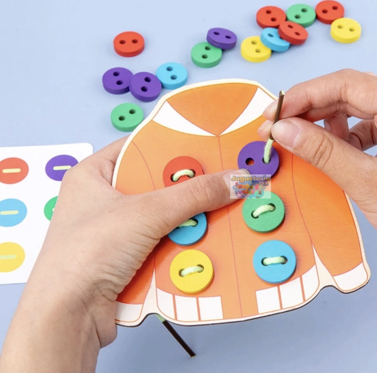JUEGO PARA ENHEBRAR CHALECOS Y PATRONES - Imagen 2