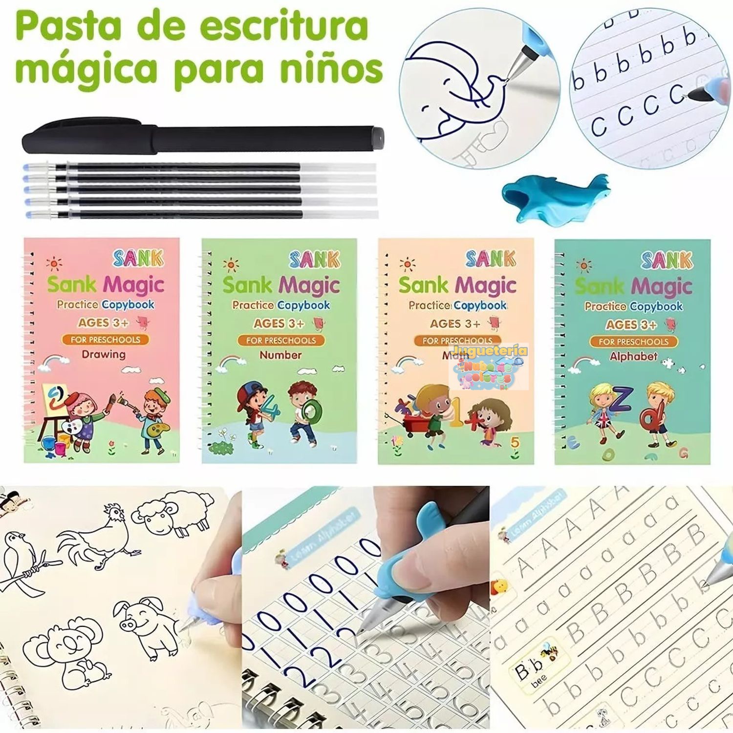PACK DE 4 LIBROS MÁGICOS - Caligrafía