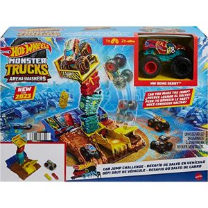 PISTA SALTÓ MORTAL MONSTER TRUCKS HOYWHEELS