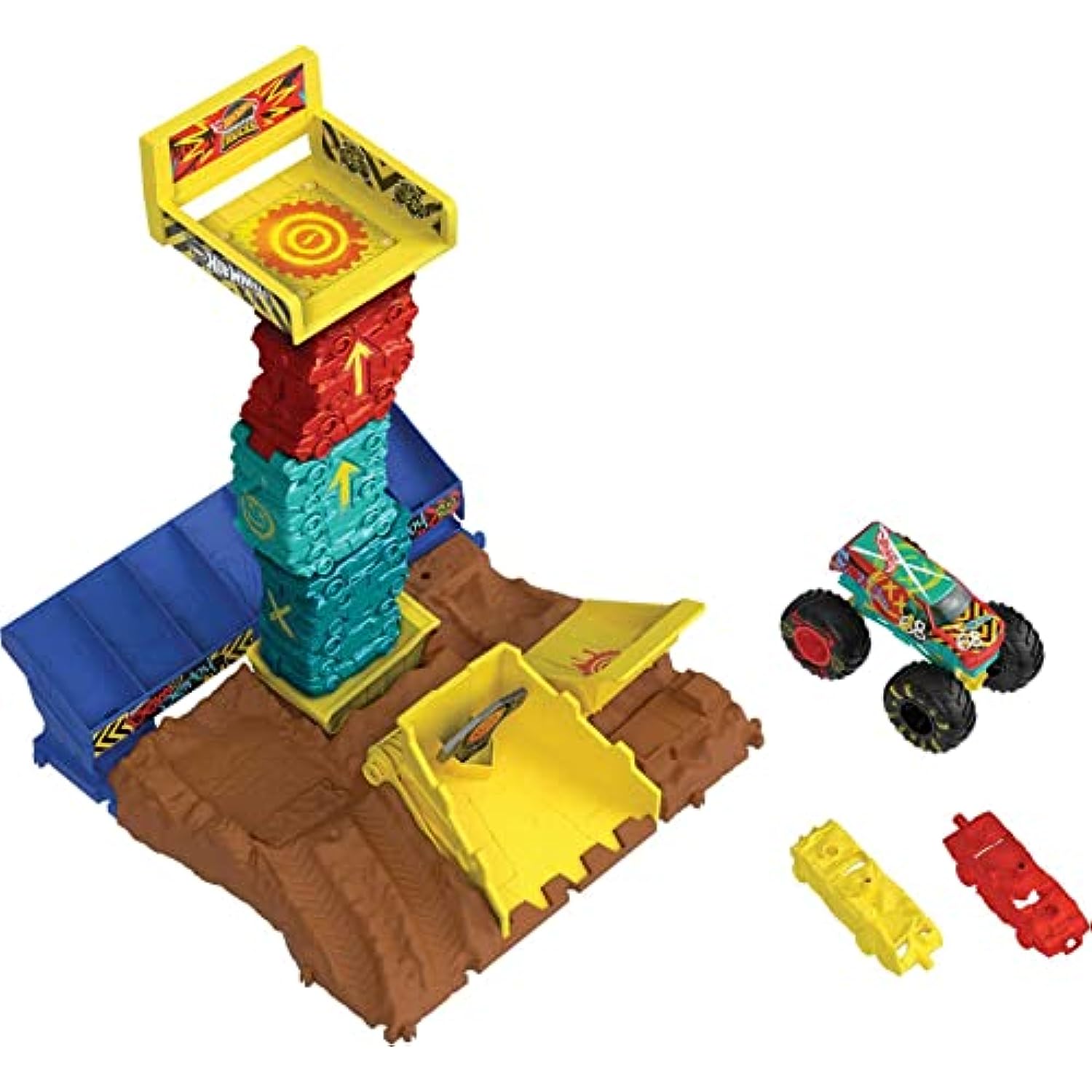 PISTA SALTÓ MORTAL MONSTER TRUCKS HOYWHEELS - Imagen 3