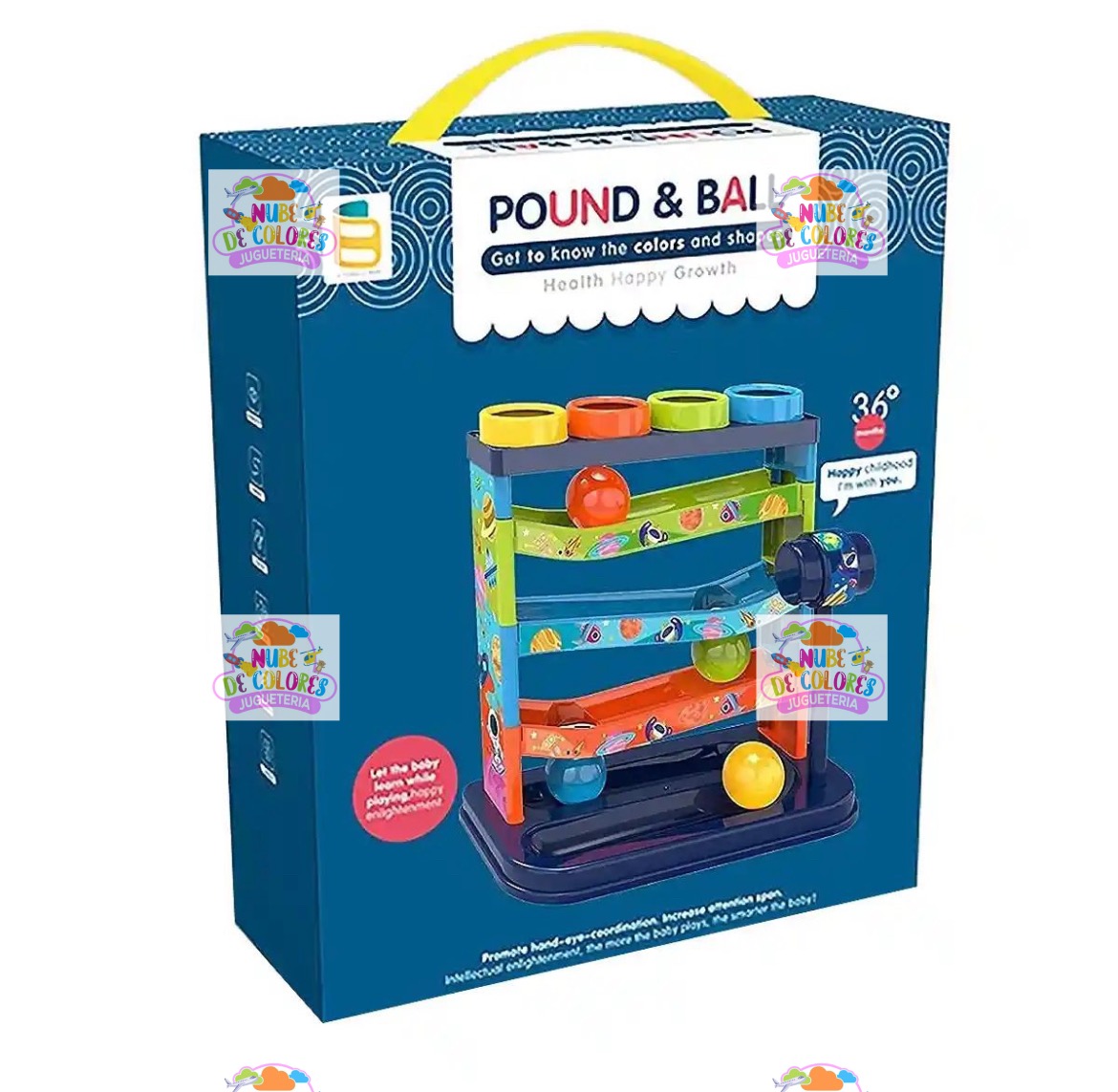 JUEGO POUND & BALL - TORRE DE LABERINTO PELOTAS - Imagen 2