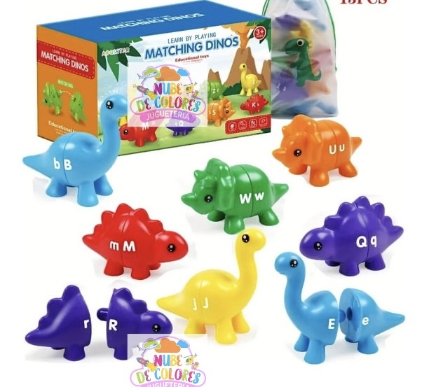 DINOSAURIO ENCAJES - ABC - COLORES