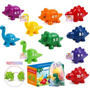 DINOSAURIO ENCAJES - NÚMEROS Y COLORES