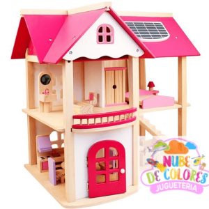 CASA MUÑECAS MADERA