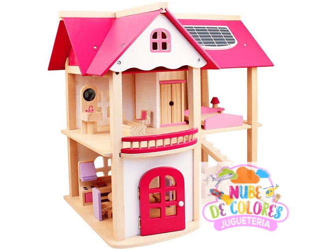 CASA MUÑECAS MADERA