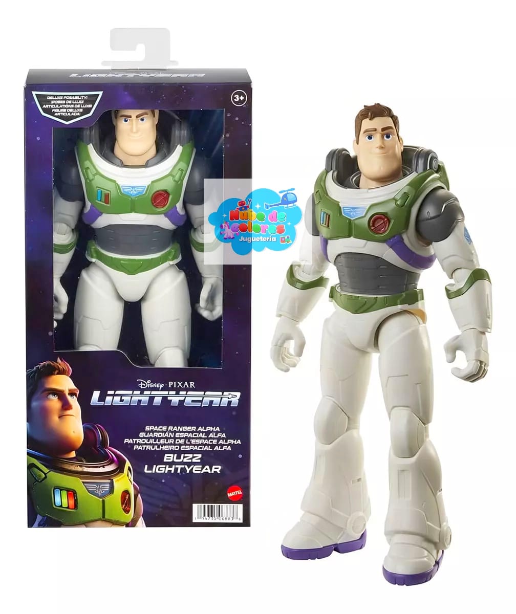 BUZZ LIGHTYEAR FIGURA - DISNEY PIXAR MATTEL - Imagen 2