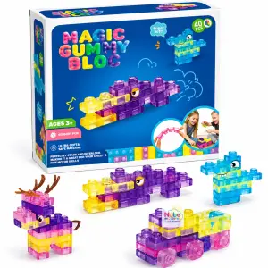 BLOQUES SENSORIALES FLEXIBLES ( 40 piezas) - MAGIC GUMMY BLOCKS