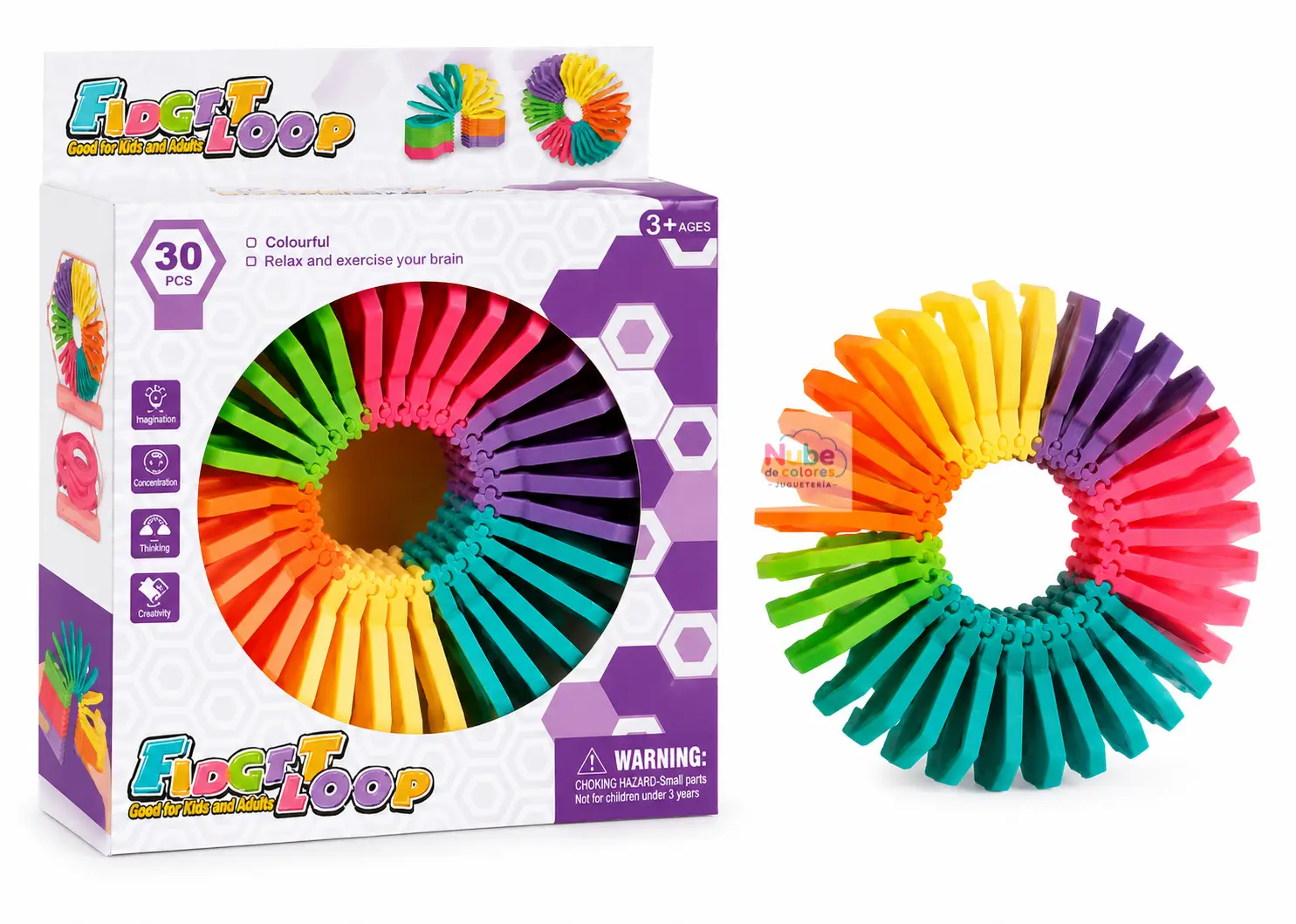 FIDGET LOOP SENSORIAL ARCOÍRIS - Imagen 2