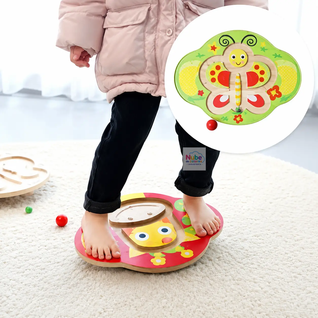 TABLA EQUILIBRIO SENSORIAL MADERA MONTESSORI - Imagen 3