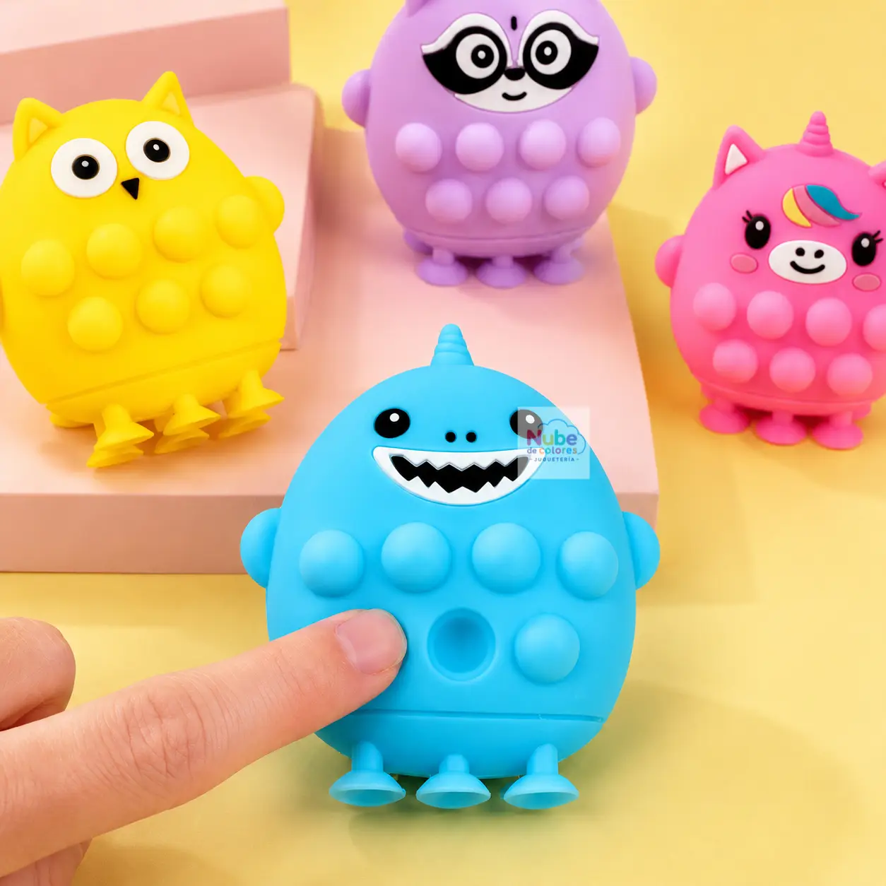 ANIMALES POP IT CON VENTOSA