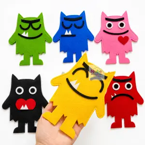 MONSTRUOS DE COLORES - MARIONETAS O TÍTERES