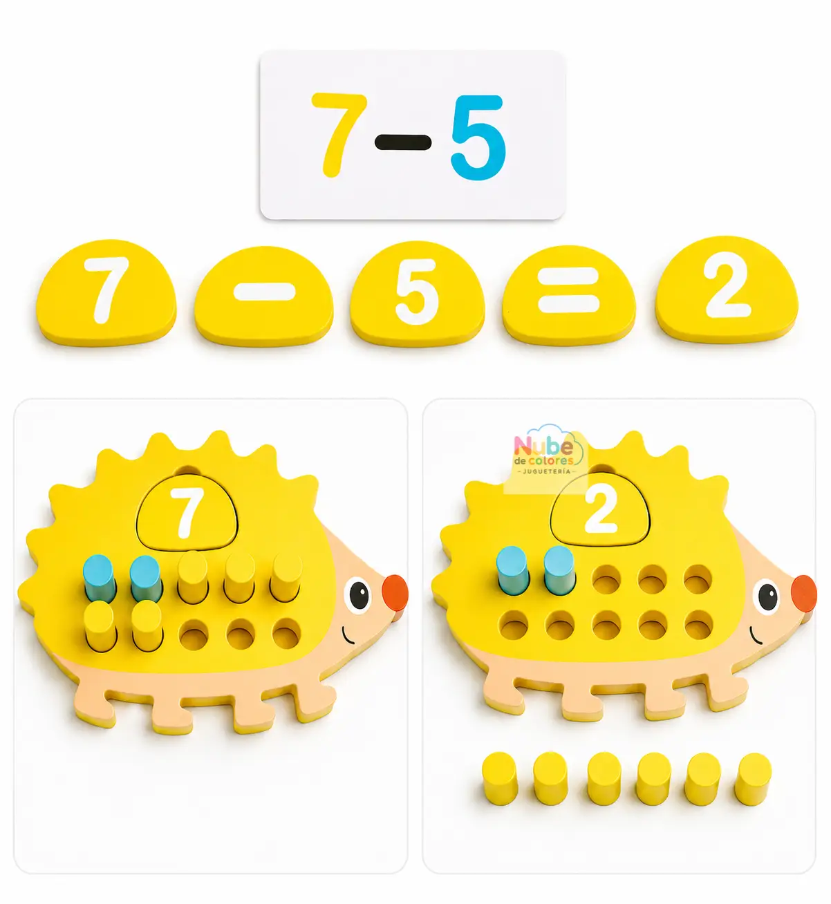 ERIZO MATEMÁTICO MONTESSORI - SUMAS Y CONTEO - Imagen 3
